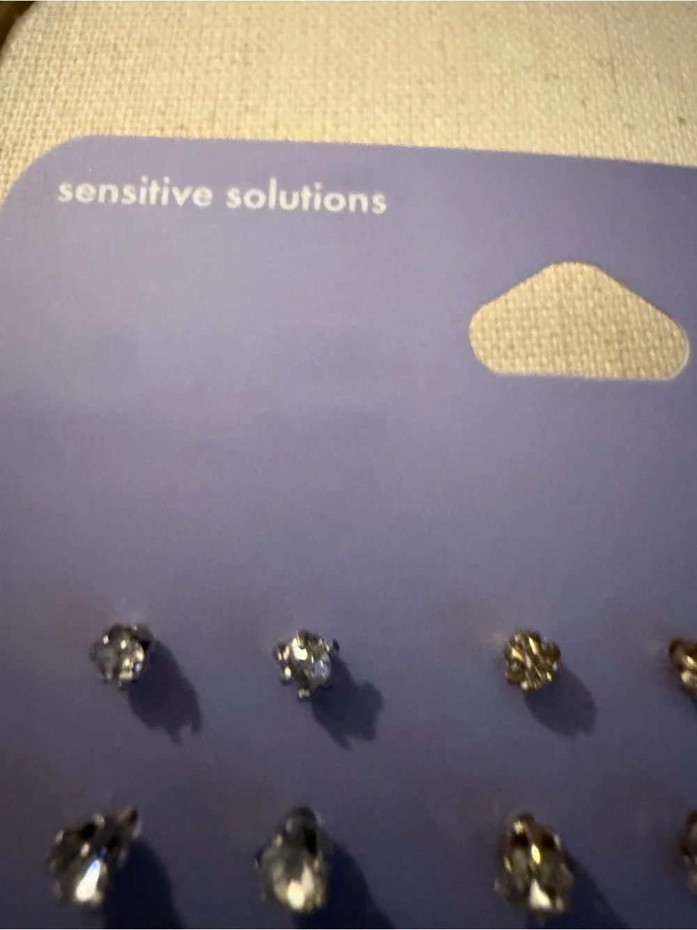 Claire's Silver Crystal Stud Earring Set - 9 Pairs